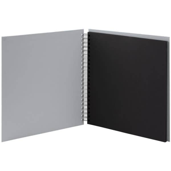 Fotoalbum Wire-O 60 Seiten 290x290mm Stone/schwarz-1