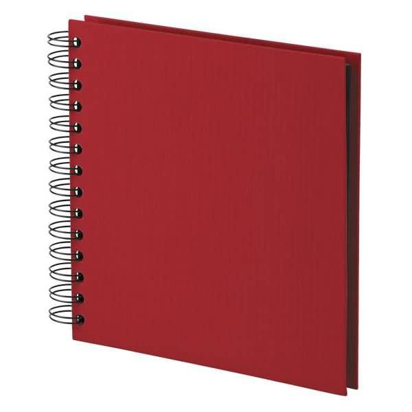 Fotoalbum Whire-O 60 Seiten 180x180mm rot/schwarz-0