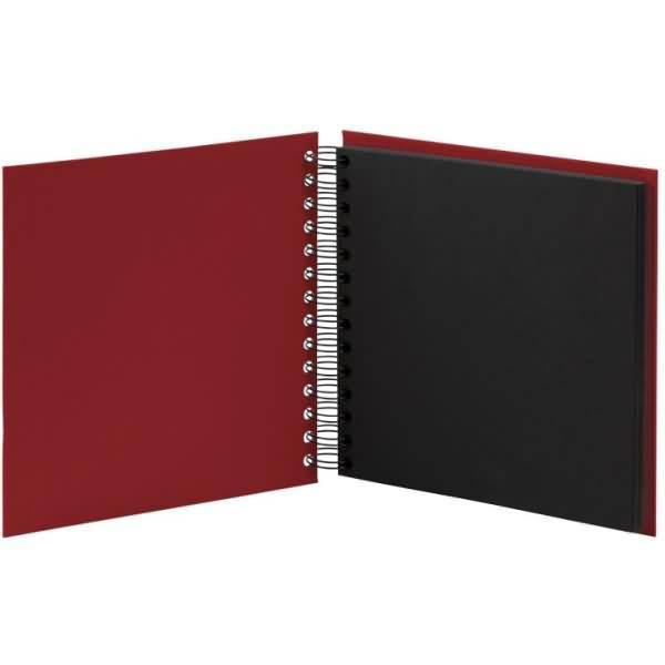 Fotoalbum Whire-O 60 Seiten 180x180mm rot/schwarz-1