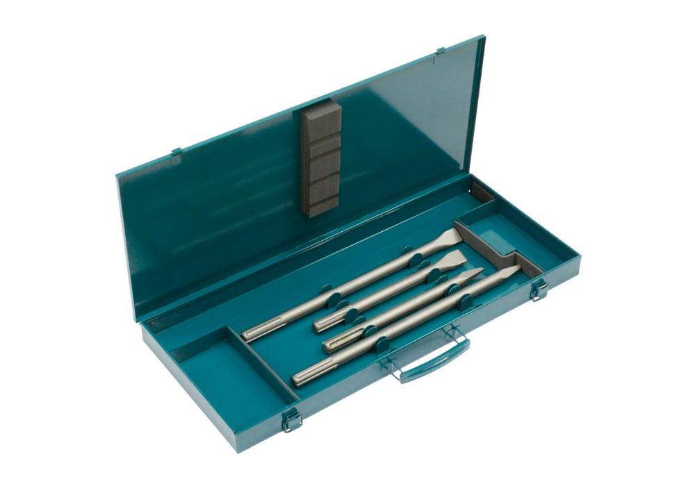 MAKITA P-18013 - Meißel-Set passend für Akku-Kombihammer DHR243 (SDS-MAX | 4-teilig | incl. Koffer)-0