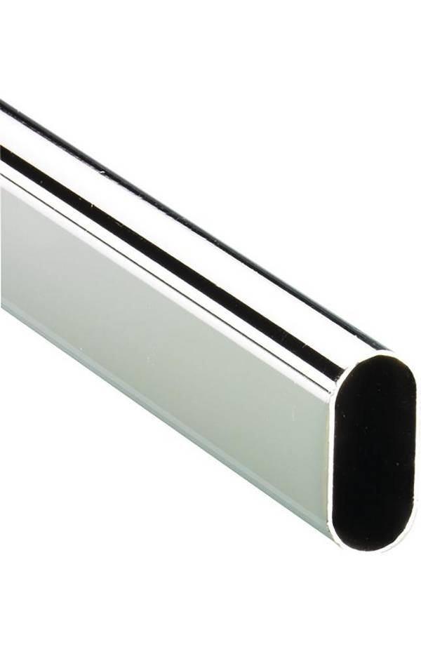 Rohr,47615,oval,L2000mm,h ochgl.verchr. Hettich