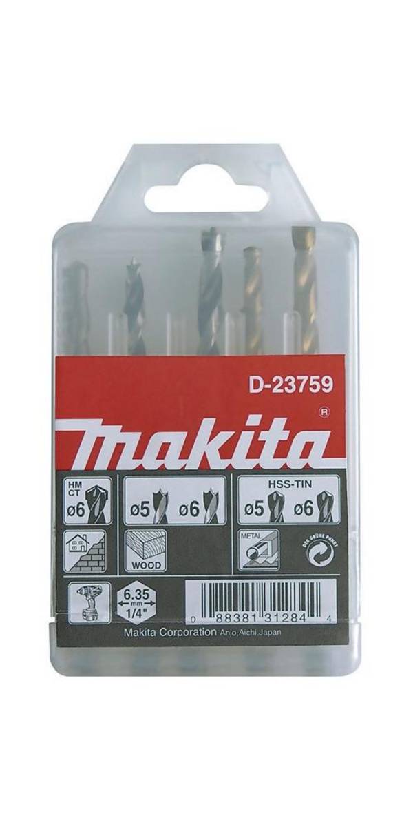 Makita Bohrer-Set 1/4" Ø 5 - 6 mm - D-23759