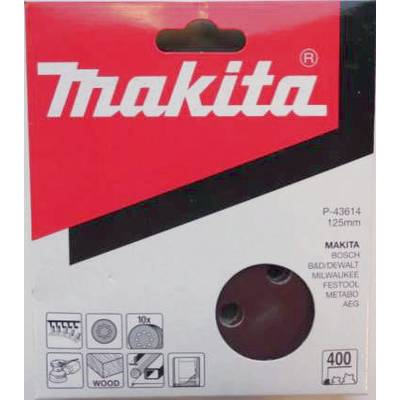 makita Schleifpapier P-43614 D.125mm Körnung 400 rot Klett gelocht