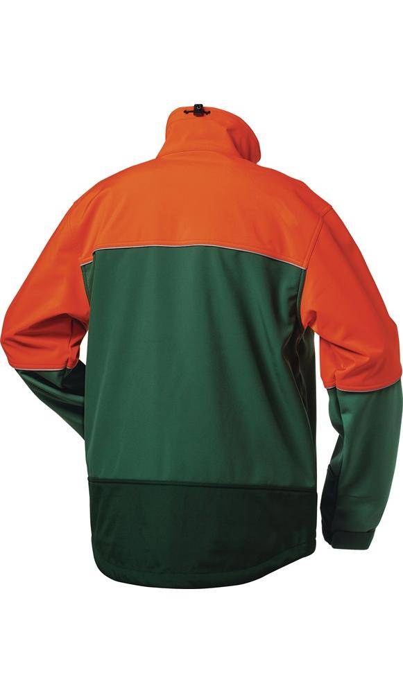 Forstjacke Sanddorn, Softshell,Gr.XL,grün/orange-4