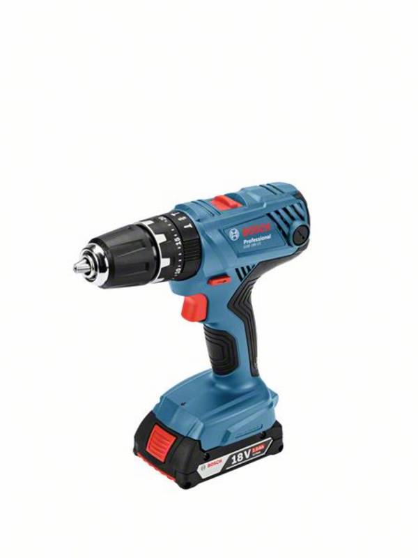Bosch Professional Bosch Akku-Schlagbohrschrauber GSB 18V-21, incl. 2x Akku GBA, Schnellladegerät, L-BOXX