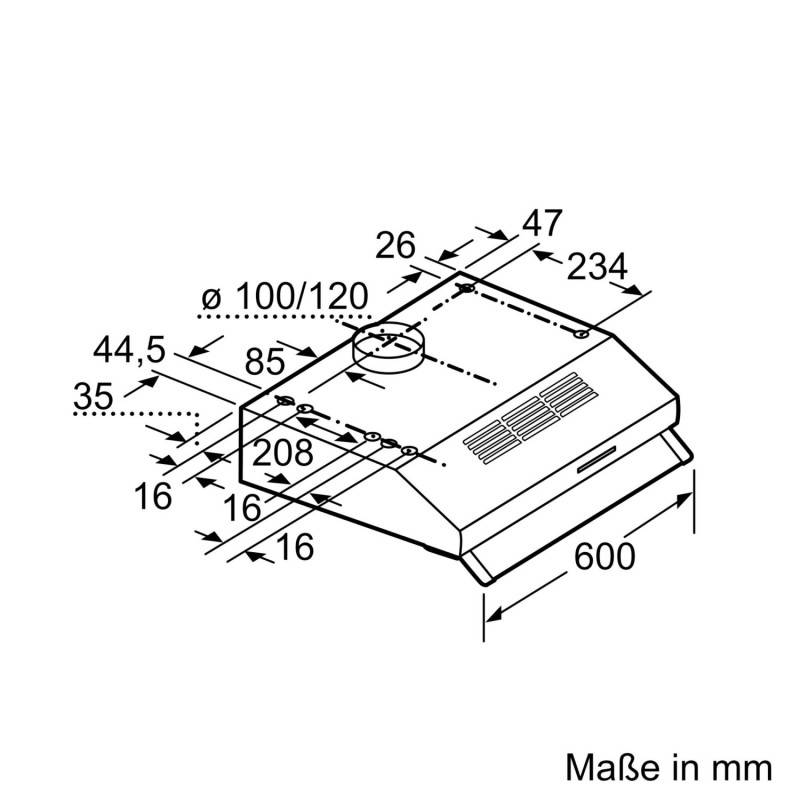 Siemens MDA UB-Haube iQ100,60cm LU63LCC40-2
