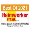 Preisbild für WDH Decken-Heizstrahler WDH-210S - 2.100 W - Outdoor & Indoor - Heizpilz, Terrassenheizstrahler, Wärmestrahler