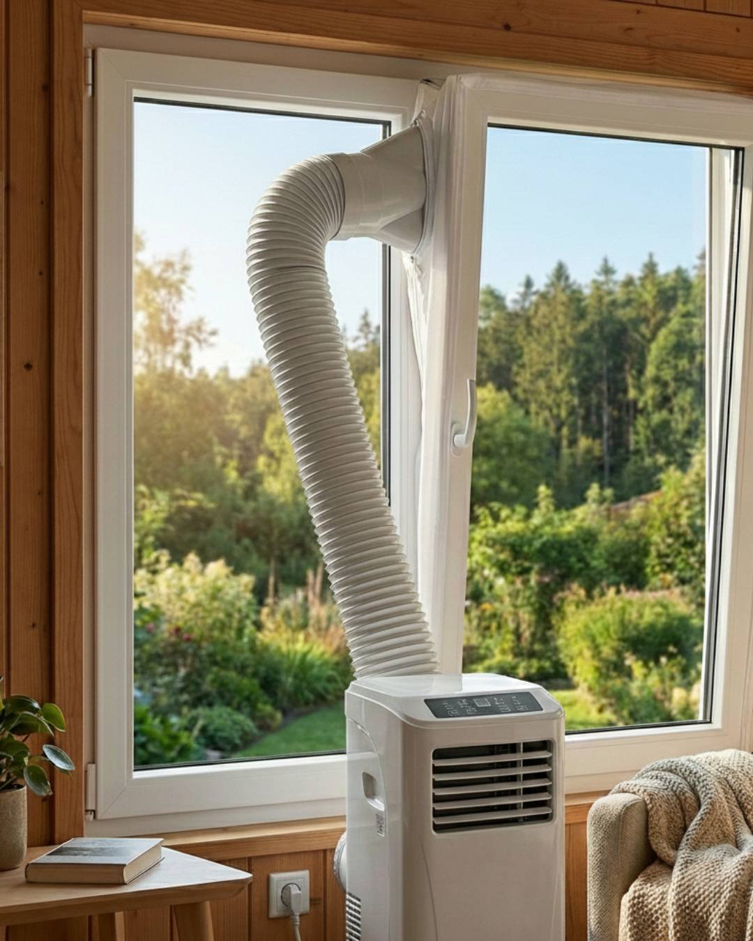 WDH Window Kit: Fensterabdichtung für Klimagerät & Ablufttrockner. Stoppt Hitze, Abluft & Feuchtigkeit. Hot Air Stop-0