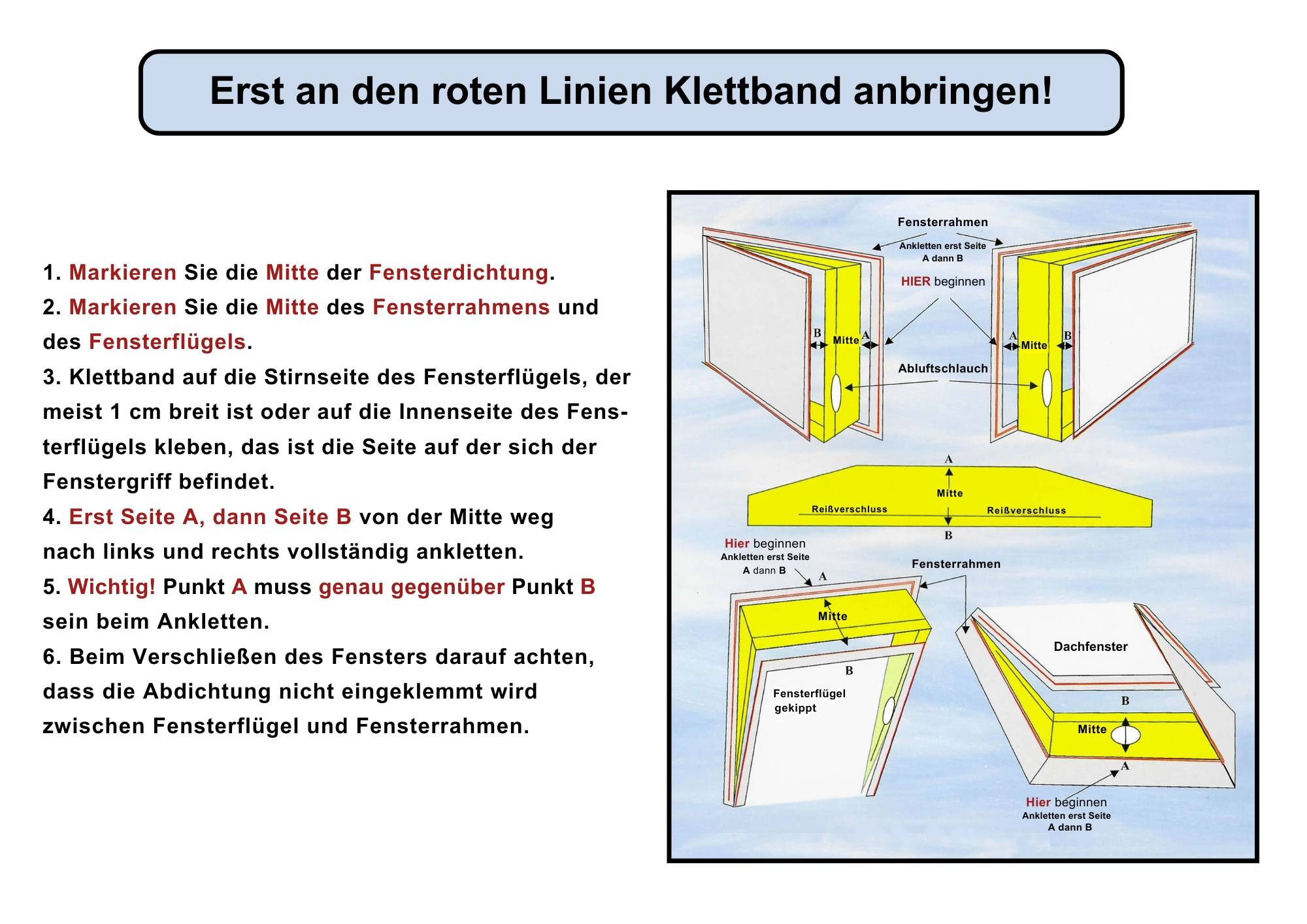 WDH Window Kit: Fensterabdichtung für Klimagerät & Ablufttrockner. Stoppt Hitze, Abluft & Feuchtigkeit. Hot Air Stop-3