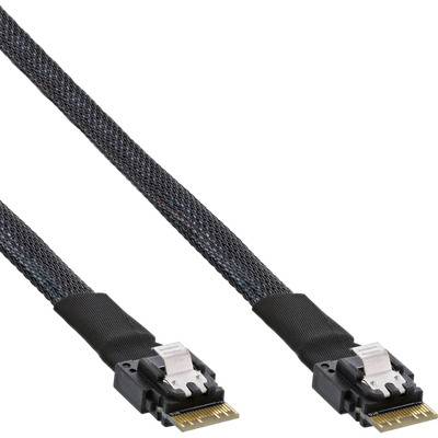 InLine® Slim SAS Kabel, SFF-8654 zu SFF-8654, 24Gb/s, 1m Kabel SAS