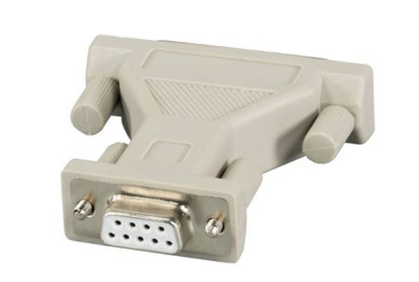 Adapter, Dsub 9 auf DSub 25, Bu.-St. -- beige Multimedia Serielle und Kabel