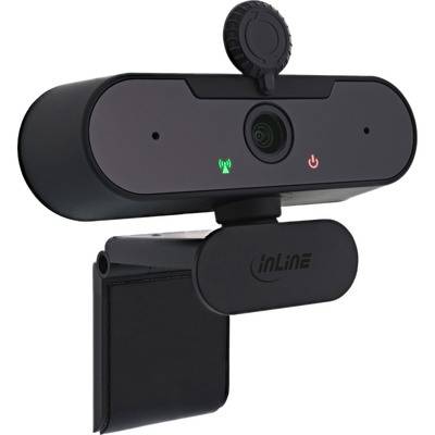 InLine Webcam FullHD 1920x1080/30Hz mit Autofokus, USB Typ-C Anschlusskabel - 55364C