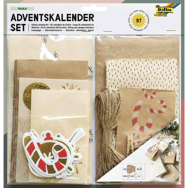 Adventskalender-Set Falala 97-teilig-0