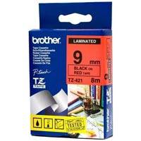 Brother P-Touch Schriftband schwarz auf rot 8m x 9mm