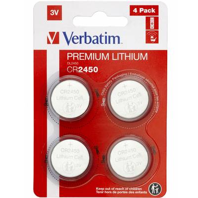 Verbatim Batterie Lithium CR2450 3V (4)