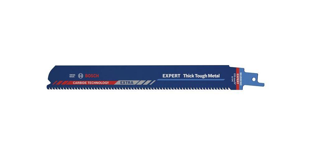 Säbelsägeblatt Expert Thick Tough Metal L.225mm B.25mm TPI 8 3mm 3 St./Karte
