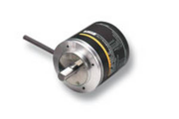 Omron E6F Absolutwertgeber Absolut 256/U, 5000U/min, 12 → 24 V dc, NPN, Open Collector Vollwelle mit Ø 10mm