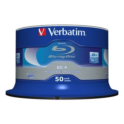 Verbatim BD-R 25GB/1-6x Cakebox (50 Disc) 43838(VE50)