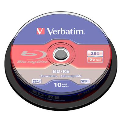 Verbatim BD-RE 25GB/1-2x Cakebox (10 Disc) 43694(VE10)