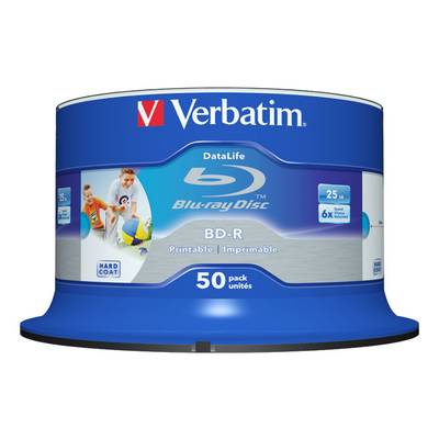 Verbatim BD-R 25GB/1-6x Cakebox (50 Disc) 43812(VE50)