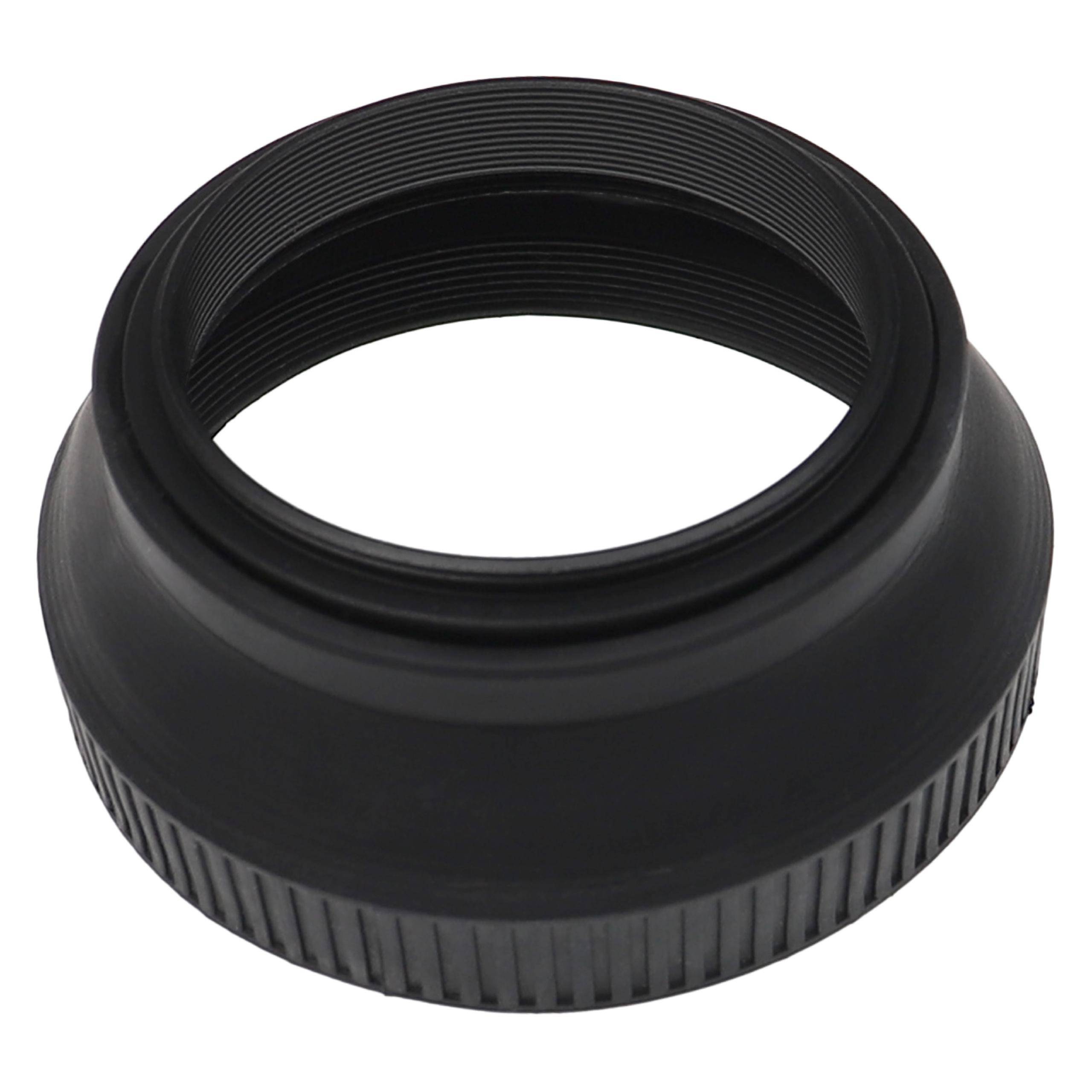 vhbw Gegenlichtblende kompatibel mit Leica Summicron-M 28mm f/2 ASPH 46mm | Objektiv - Weitwinkel, Matt-Schwarz, Gummi-0