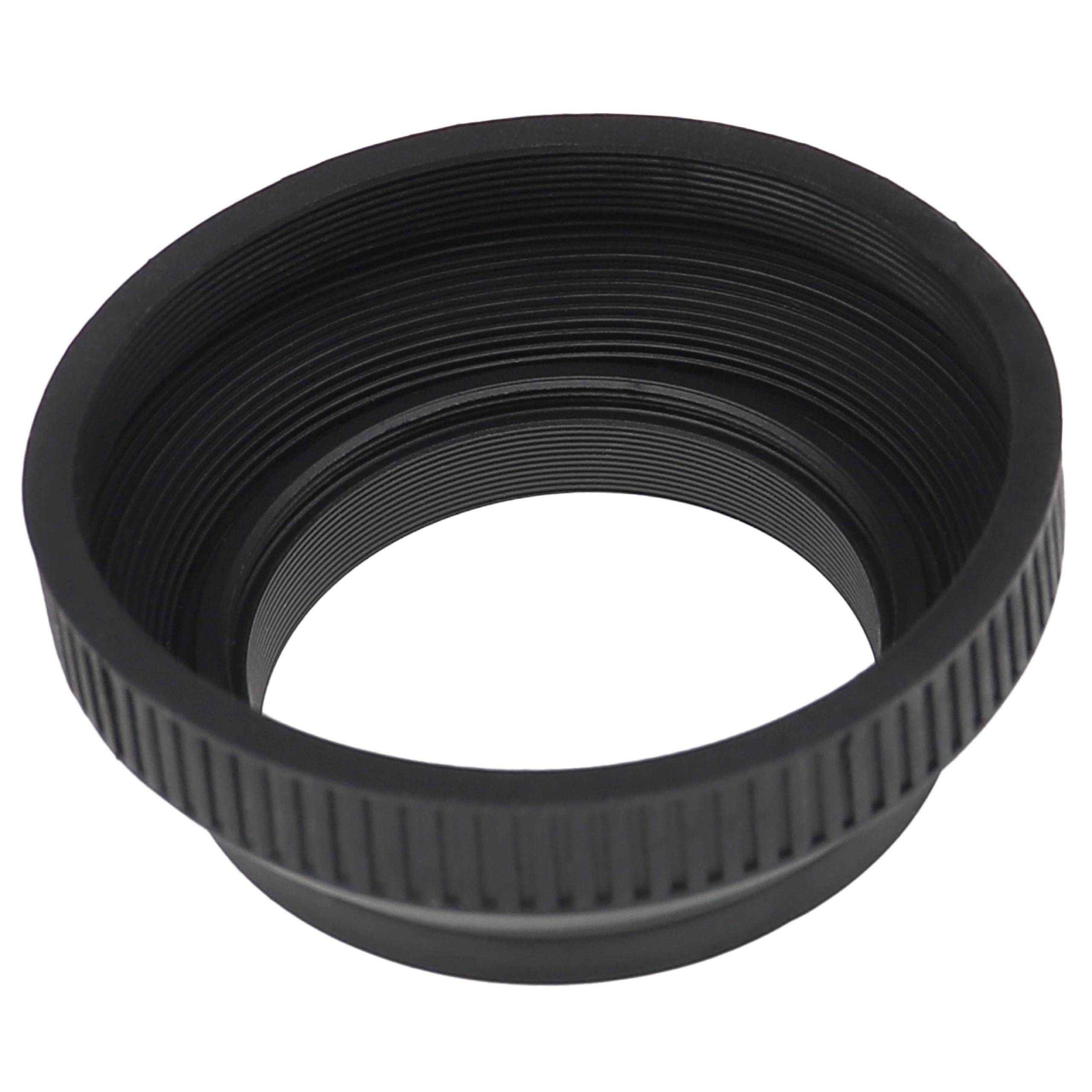 vhbw Gegenlichtblende kompatibel mit Leica Summicron-M 28mm f/2 ASPH 46mm | Objektiv - Weitwinkel, Matt-Schwarz, Gummi-4