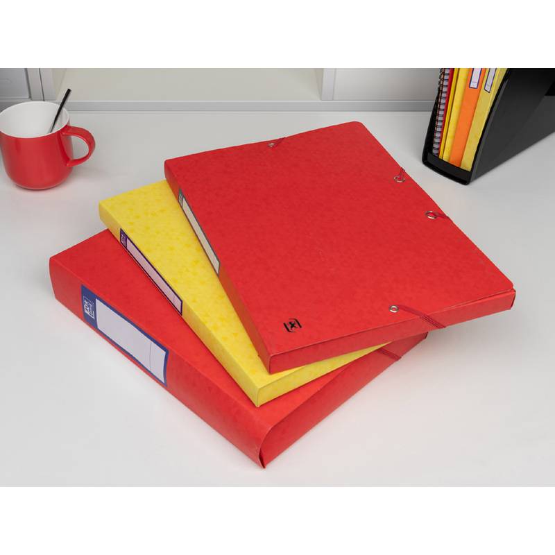 Oxford 400114362, 200 Blätter, Gelb, Karton, A4, 2,5 cm, 240 mm