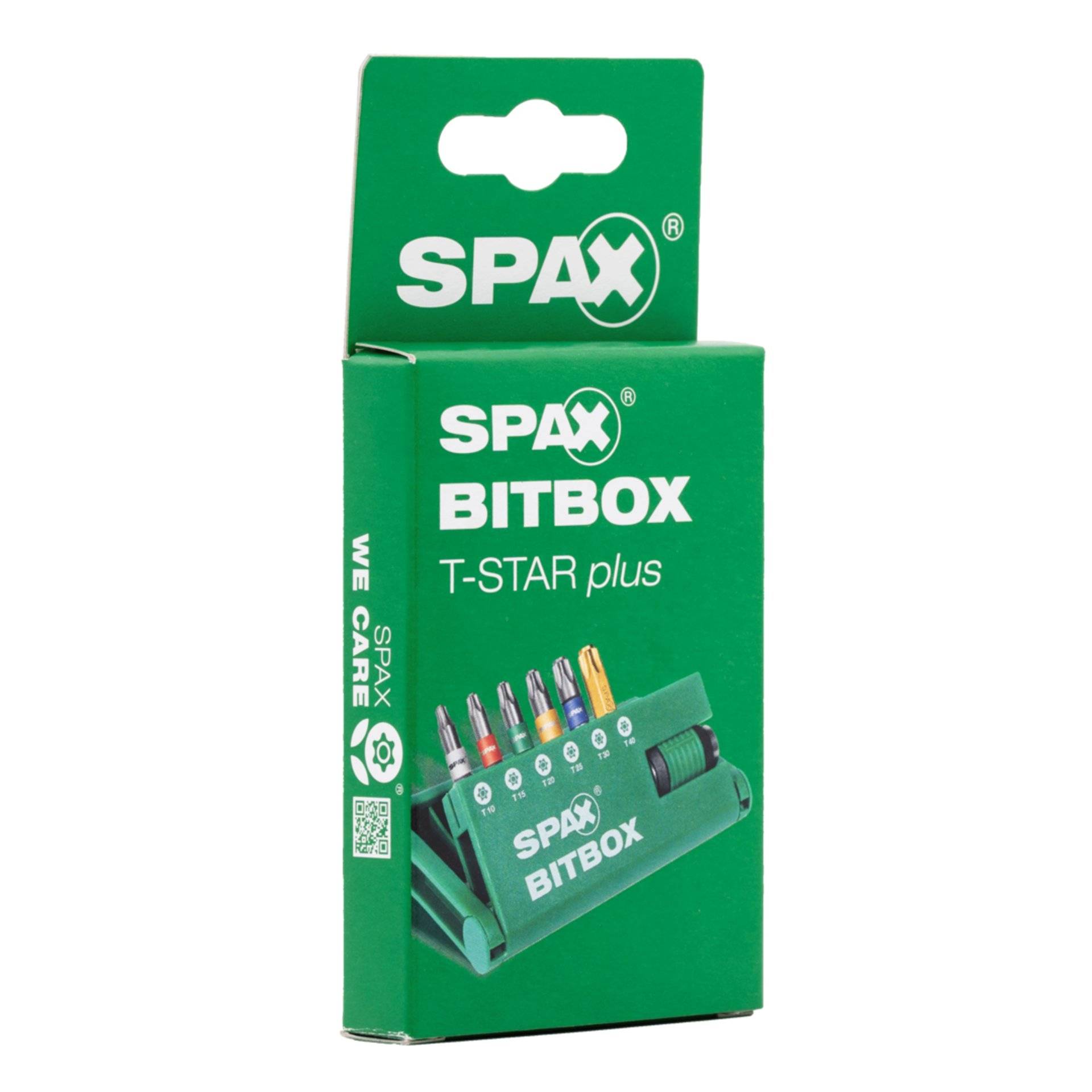 SPAX SPAX-BITBOX T-STAR plus, 6 Bits, T10, T15, T20, T25, T30, T40, Schnellwechsel Bit-Halter, 1 Stück-1