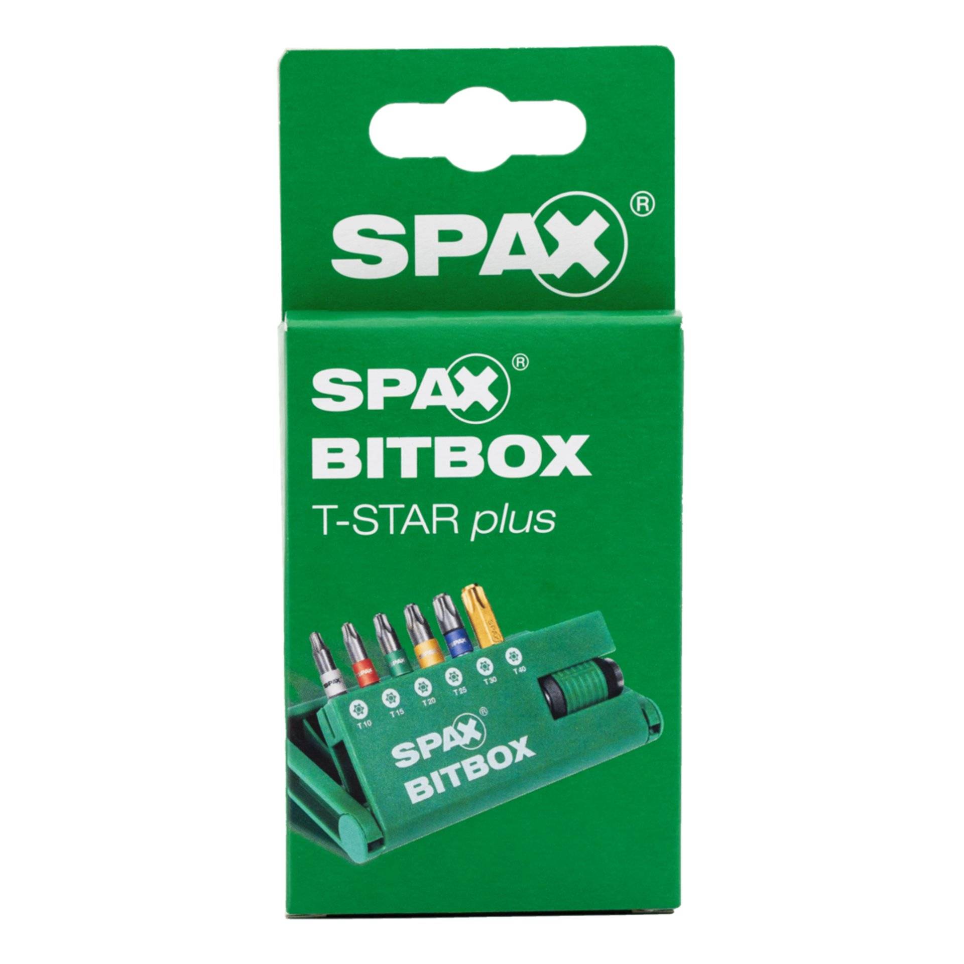 SPAX SPAX-BITBOX T-STAR plus, 6 Bits, T10, T15, T20, T25, T30, T40, Schnellwechsel Bit-Halter, 1 Stück-3