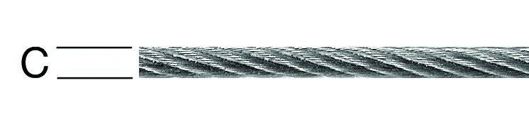 Vormann Stahldrahtseil 3 mm 7x7+Stahl Edelstahl V4A 150 Meter-0