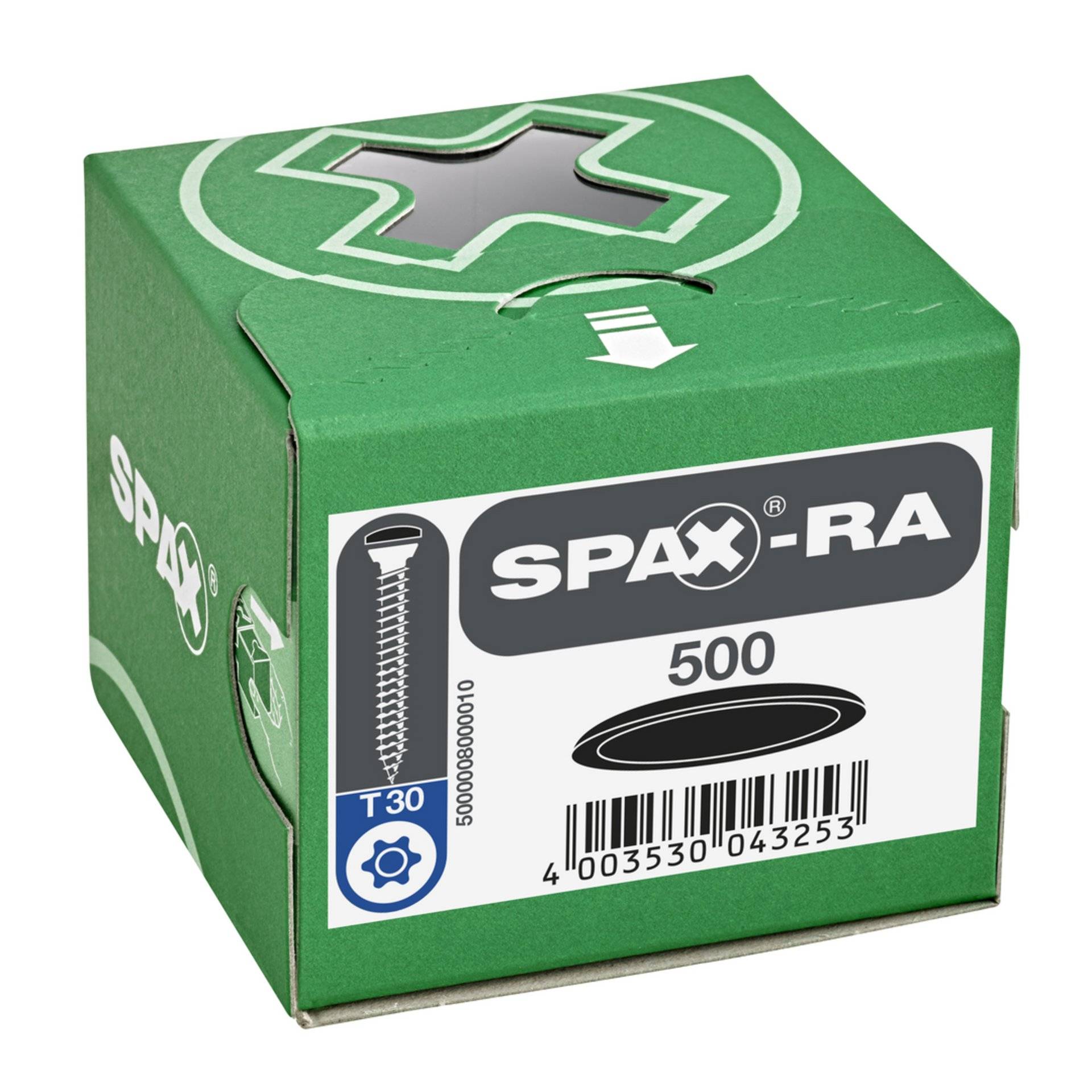 SPAX Kunststoff-Abdeckkappen für SPAX-RA Flachsenkkopf, schwarz, 500 Stück-1