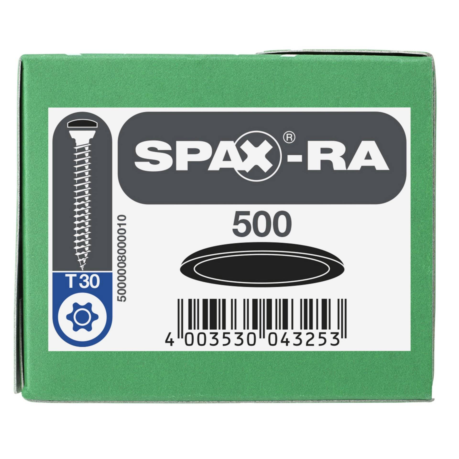 SPAX Kunststoff-Abdeckkappen für SPAX-RA Flachsenkkopf, schwarz, 500 Stück-3