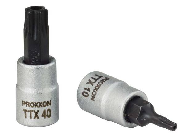 Proxxon 1/4" TTX-Einsatz T 25 mit Stirnbohrung