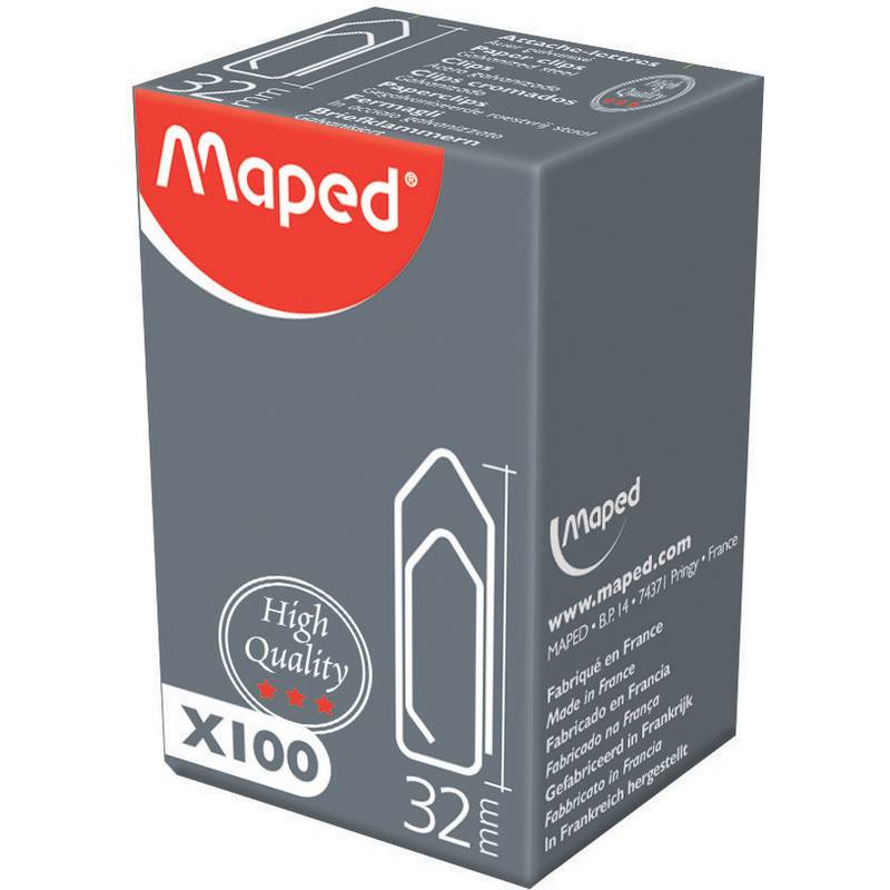 Maped Büroklammern, galvanisiert, 32 mm, Kleinpackung-0