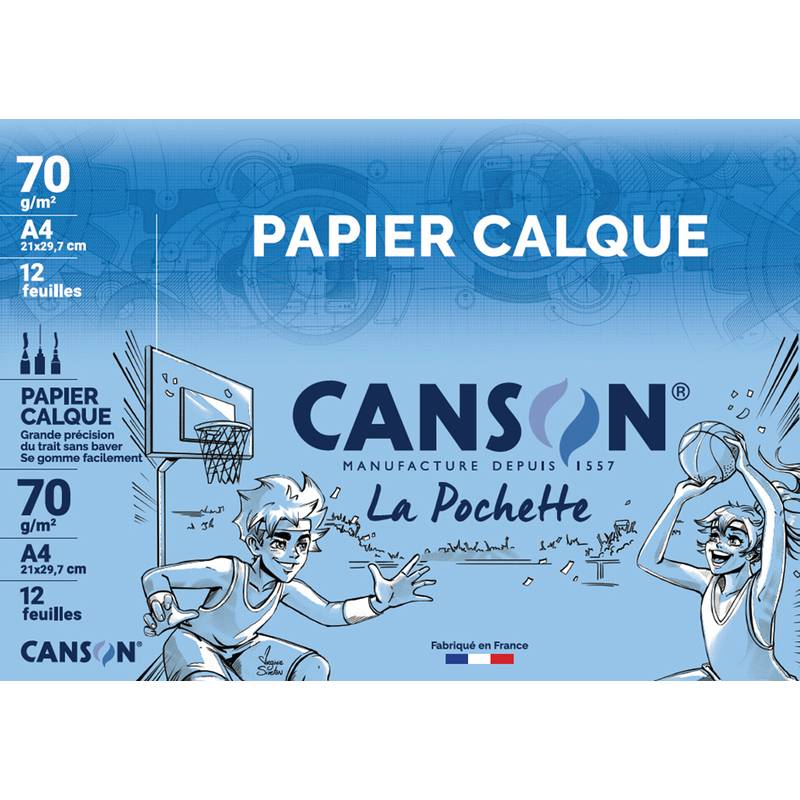 CANSON Transparentpapier, satiniert, DIN A4, 70 g/qm-0