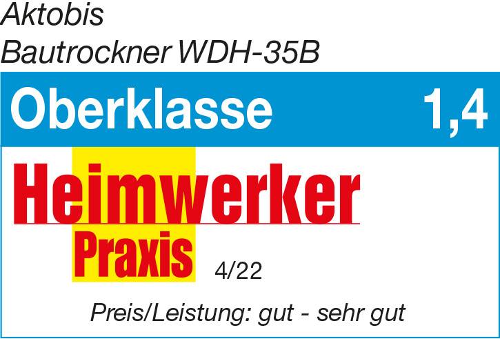 Preisbild für WDH Bautrockner WDH-35B - für 65m² - 42 Liter/Tag - mit Schlauchanschluss