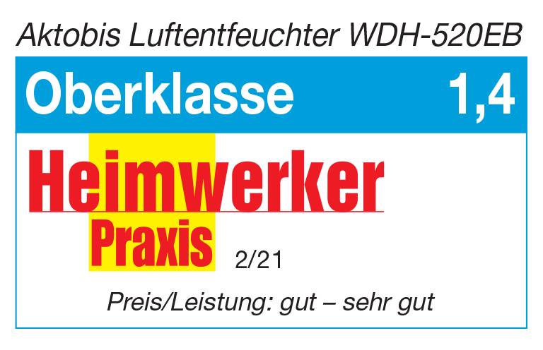 Preisbild für WDH Luftentfeuchter WDH-520EB - für 50m² - 25 Liter/Tag - mit elektrischem Hygrostat