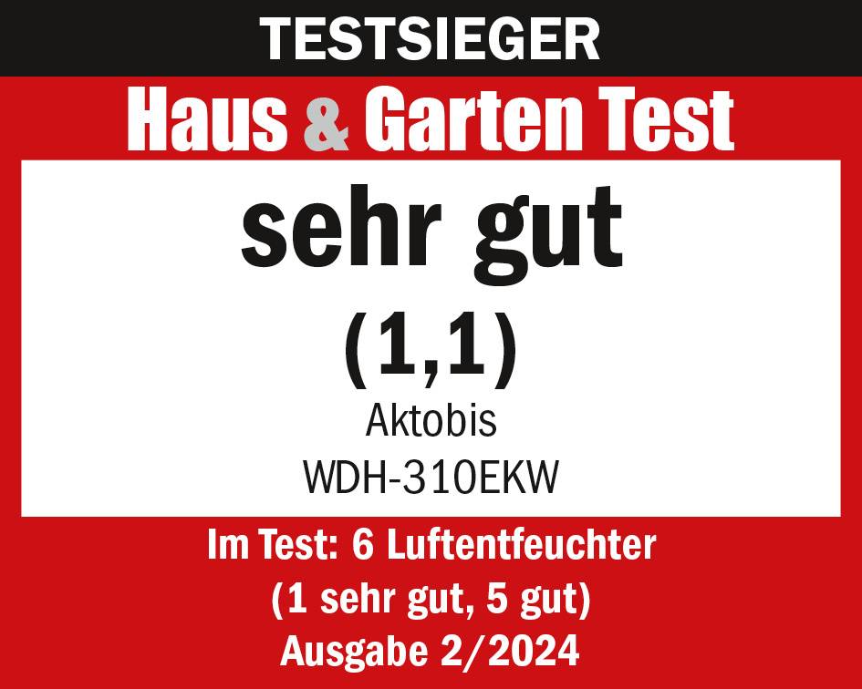 Preisbild für WDH Luftentfeuchter WDH-310EKW - für 25m² - 12 Liter/Tag - App-gesteuert