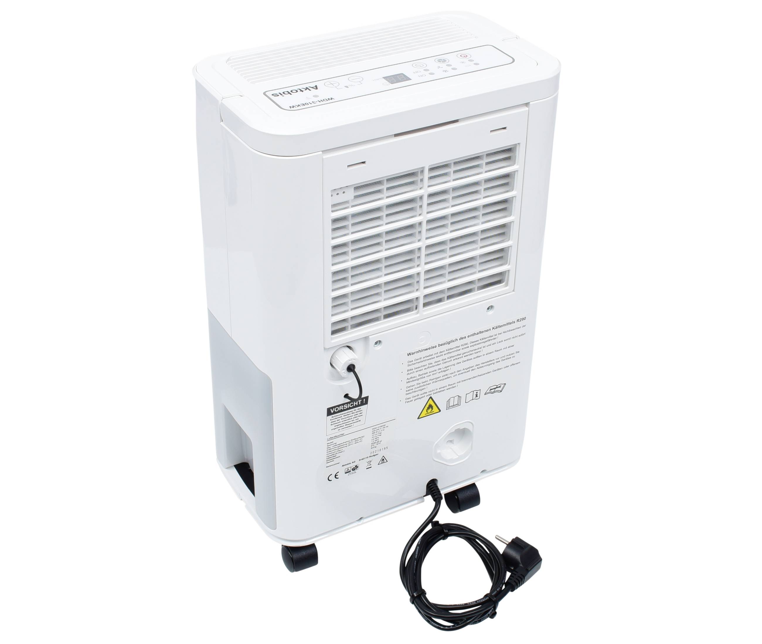 WDH Luftentfeuchter WDH-310EKW - für 25m² - 12 Liter/Tag - App-gesteuert-2
