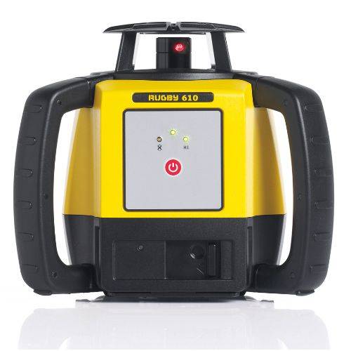 Leica Rugby 610 Rotationslaser mit Rod Eye 120, Li-Ion Akkus, Ladegerät, Koffer-1