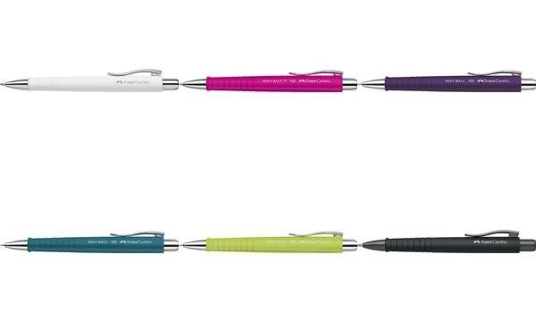 FABER-CASTELL Druckkugelschreiber POLY BALL XB, rosé-3