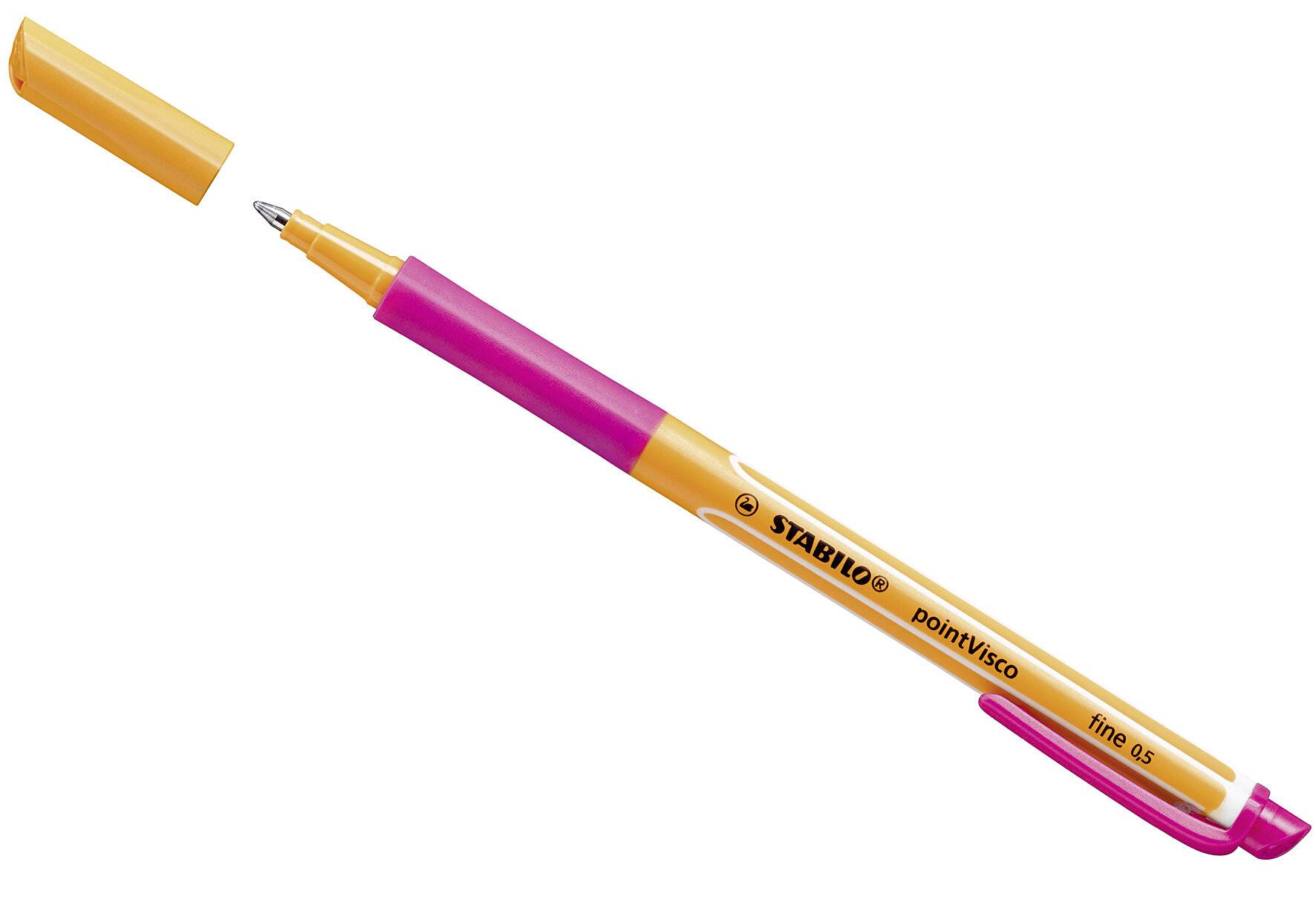 STABILO Gel-Roller pointVisco, Strichstärke: 0,5 mm, pink (5654125)-2