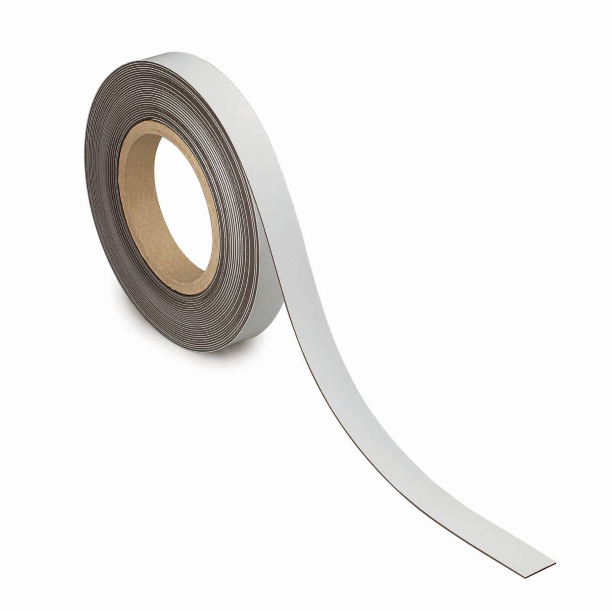 Kennzeichnungsband,magnethaftend,LxB 10m x 20mm,Stärke 1mm,weiß,Haftkraft 42g/cm²-0