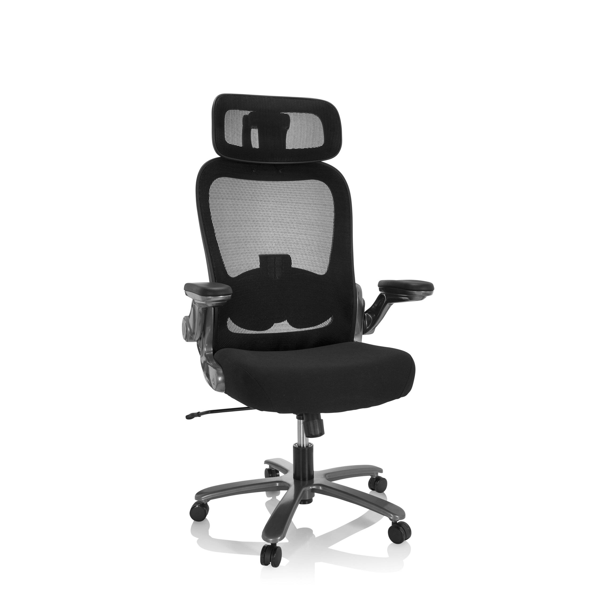 Schwerlaststuhl Bürostuhl INSTRUCTOR T I PRO Titan XXL Netzstoff Stoff schwarz hjh OFFICE-0