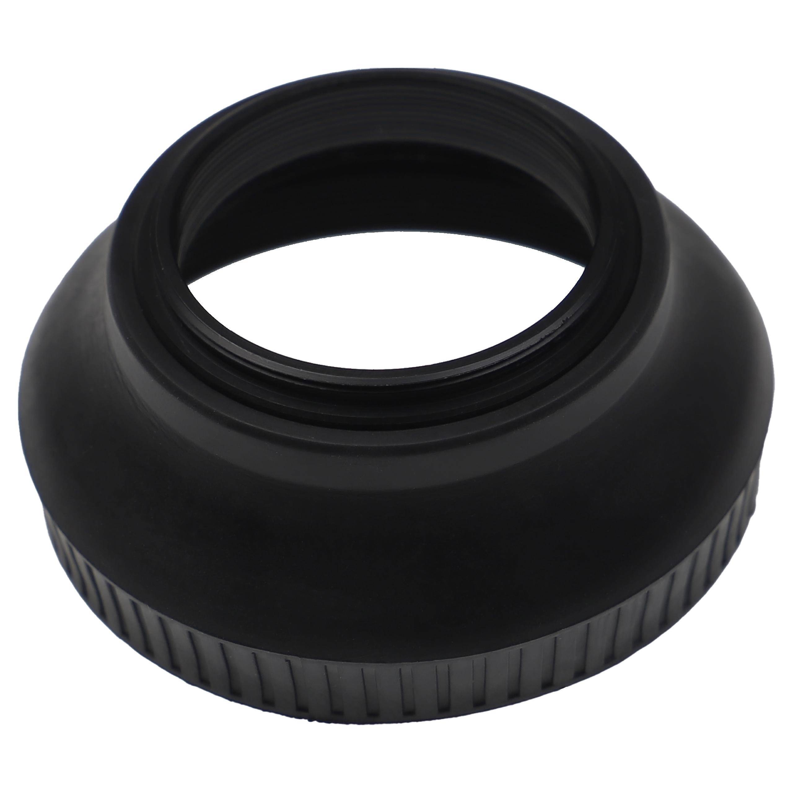vhbw Gegenlichtblende für 37mm Objektive | Weitwinkel, Schwarz, Gummi, Rund, 6 cm-0
