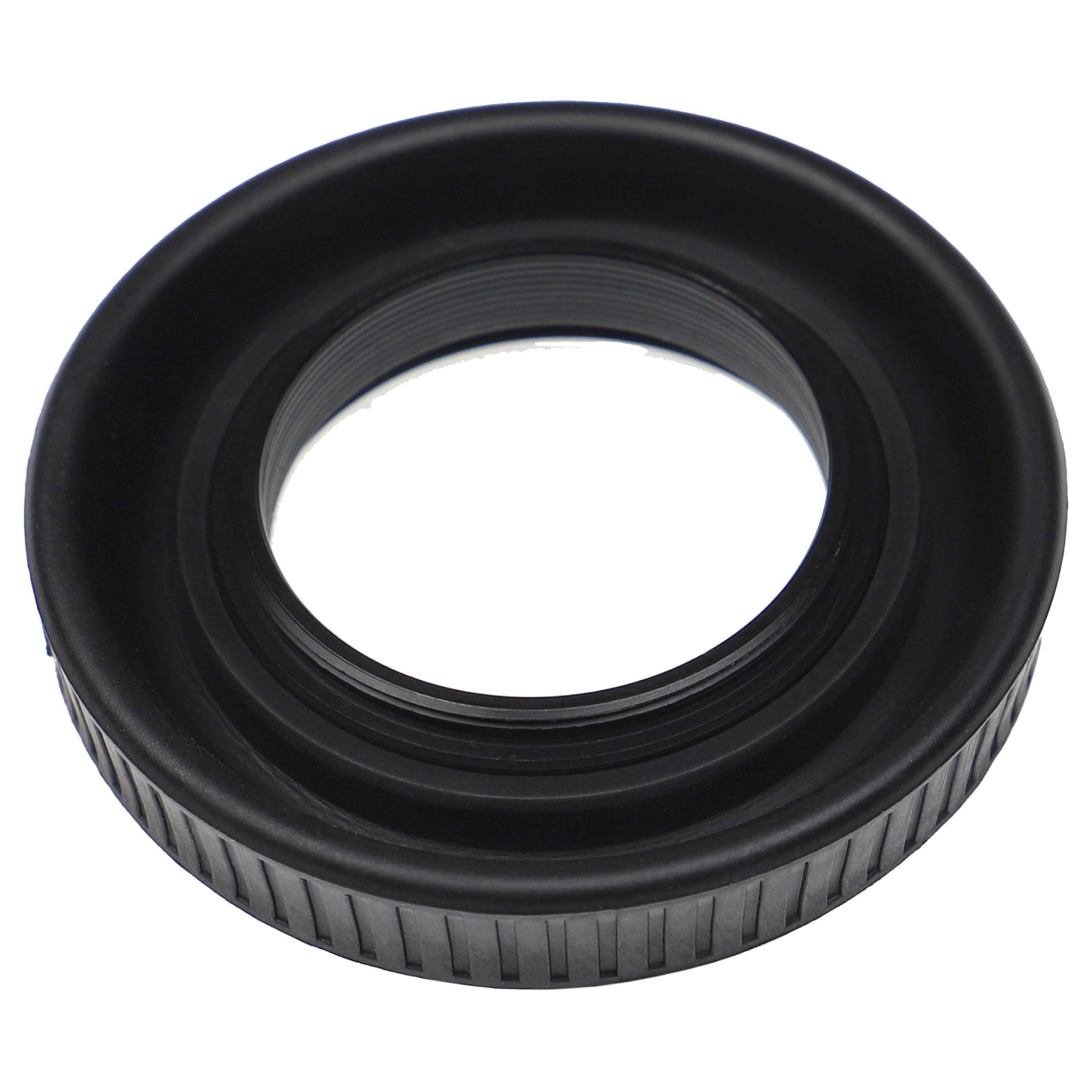 vhbw Gegenlichtblende für 37mm Objektive | Weitwinkel, Schwarz, Gummi, Rund, 6 cm-4