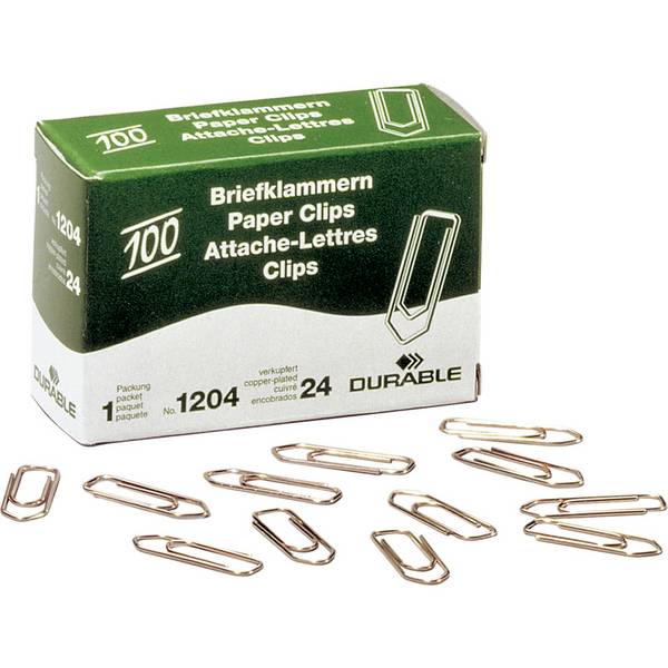 Briefklammer 26mm verkupfert 100 St./Pack. - Artikel: 176040300