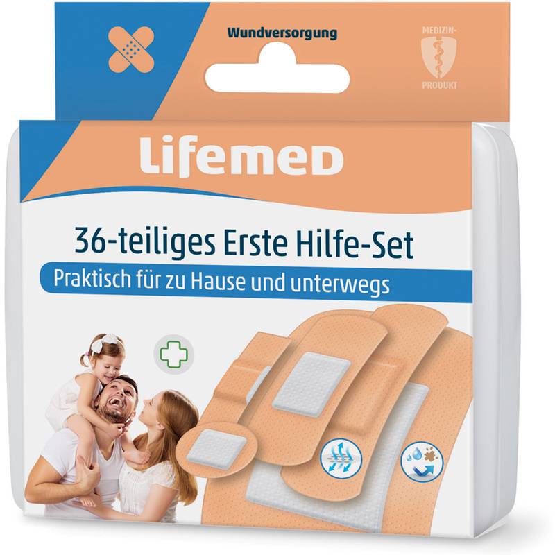Lifemed Erste-Hilfe-Pflaster-Set, 36-teilig-0