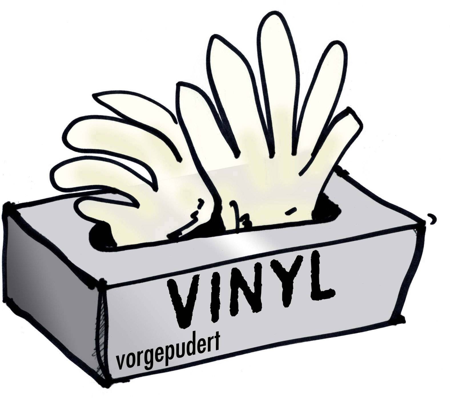 L D Vinyl Einweghandschuh Grosse Handschuhe 10 Xl En 455 100 St Kaufen