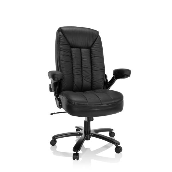 Schwerlaststuhl Bürostuhl INSTRUCTOR III XXL Leder schwarz hjh OFFICE